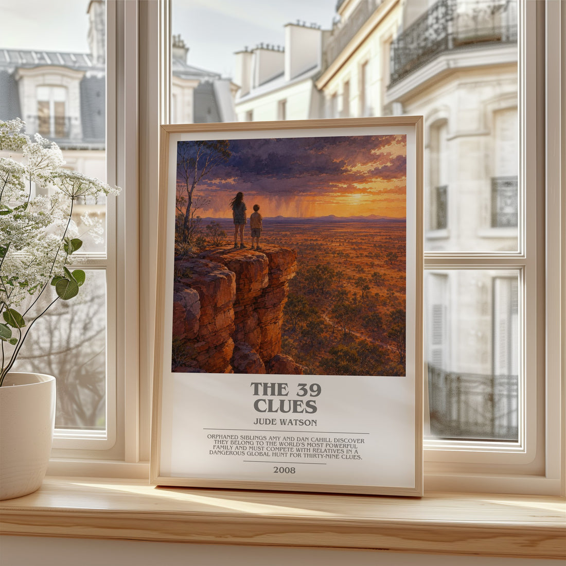 The 39 Clues bookish poster colour and style options – Jude Watson book art