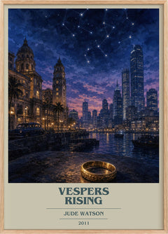 Vespers Rising Book Cover Poster by Jude Watson