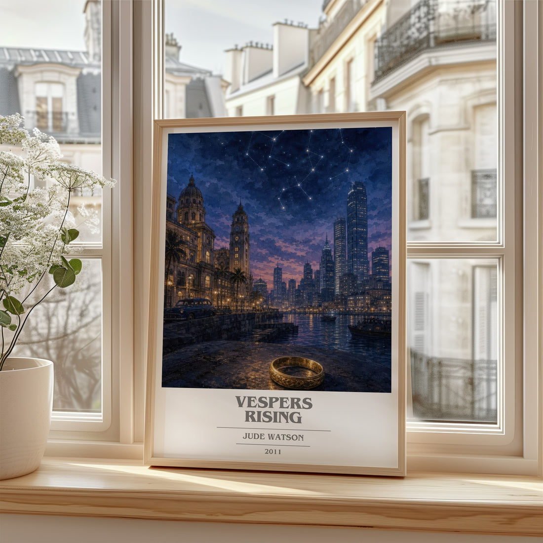Vespers Rising book cover poster colour and style options – Jude Watson book art