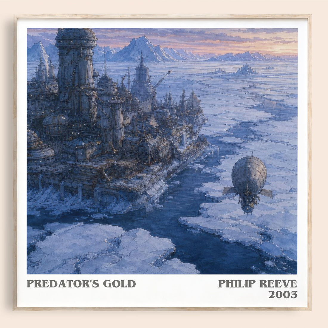 Predator's Gold literary book poster by Philip Reeve – framed literary art print