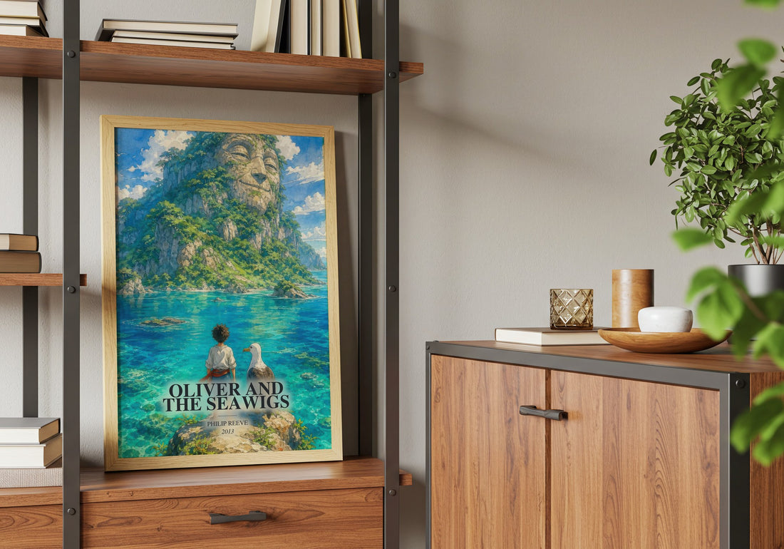 Oliver And The Seawigs book watercolour illustration paper finish options – matte satin gloss