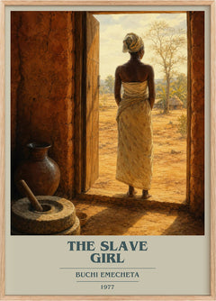 The slave girl Book Cover Poster by Buchi Emecheta