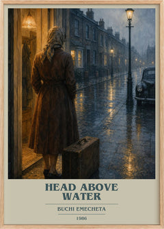Head above water Book Cover Poster by Buchi Emecheta