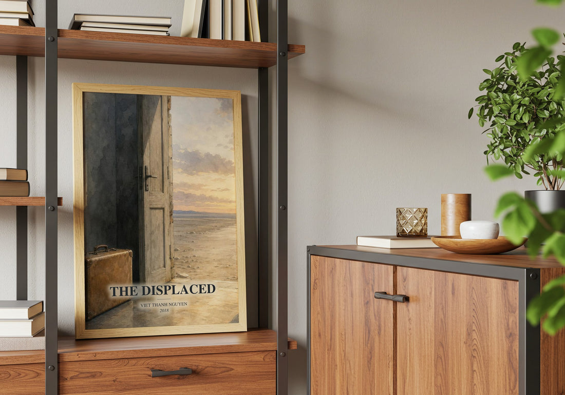 The Displaced book watercolour illustration paper finish options – matte satin gloss