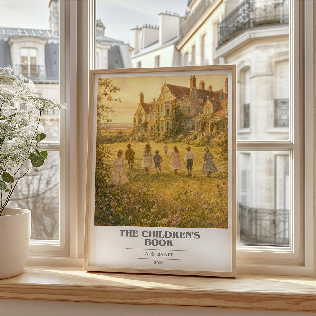 The Children's Book book cover poster colour and style options – A. S. Byatt book art