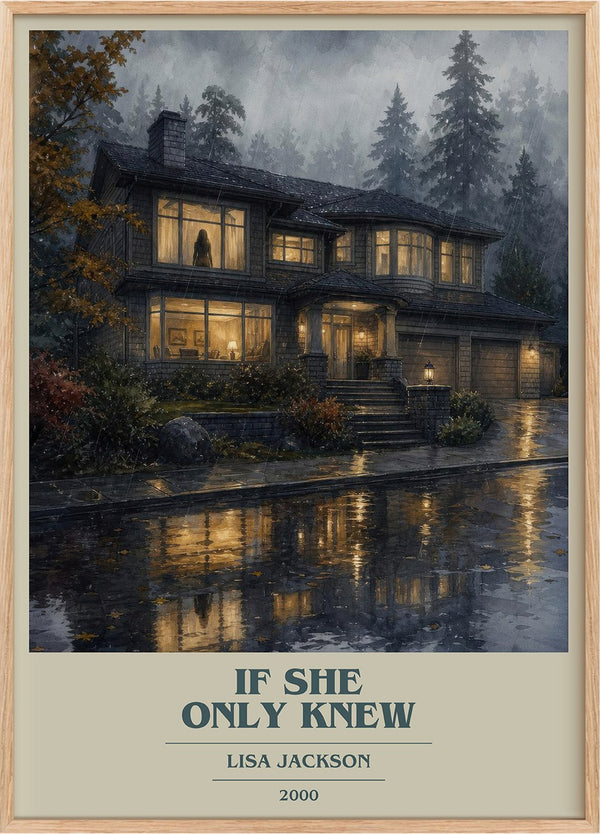 If She Only Knew Book Cover Poster by Lisa Jackson