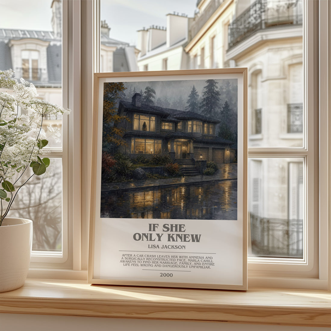 If She Only Knew bookish poster colour and style options – Lisa Jackson book art