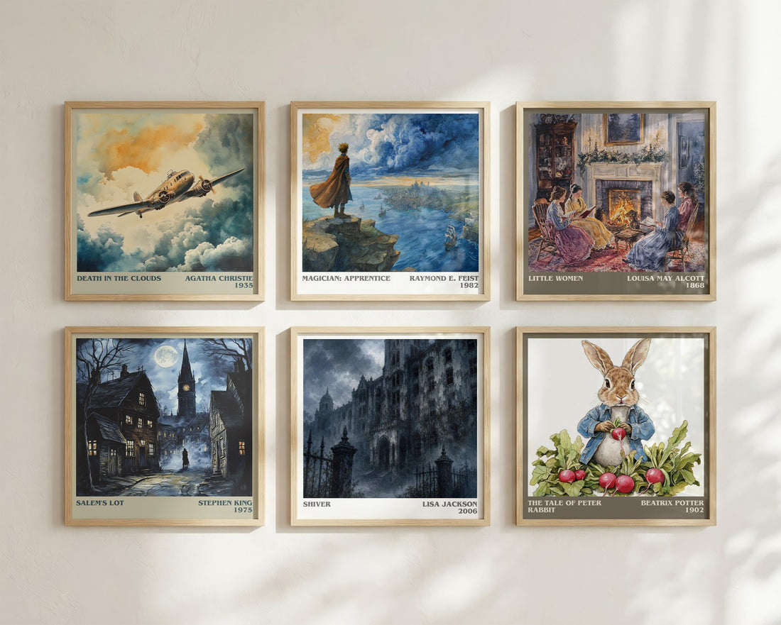 Shiver literary art print colour and style options – Lisa Jackson book art
