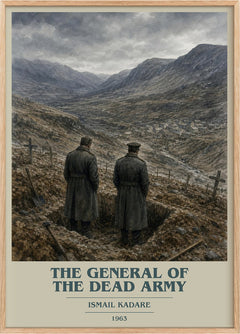 The General of the Dead Army Book Cover Poster by Ismail Kadare