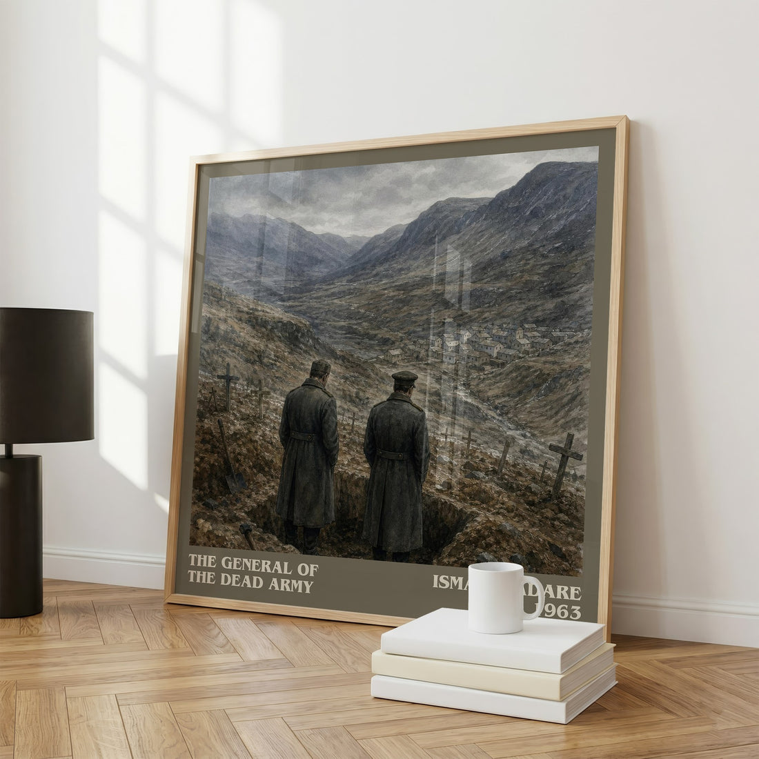The General of the Dead Army literary print framed by window – literary home decor