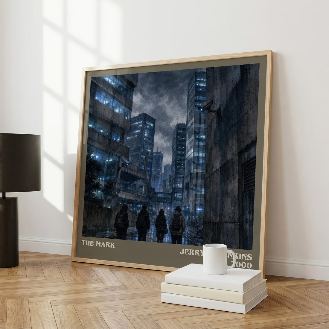 The Mark literary print framed by window – literary home decor