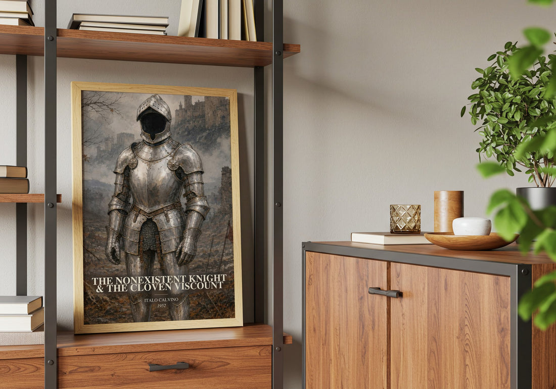 The nonexistent knight & The cloven viscount book watercolour illustration paper finish options – matte satin gloss