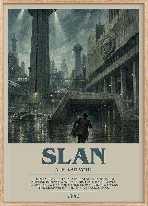 Slan Bookish Wall Art by A. E. van Vogt