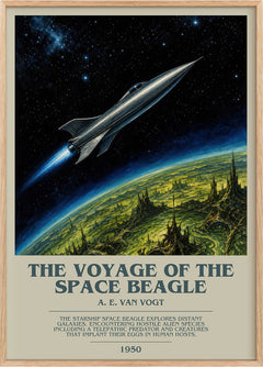 The Voyage of the Space Beagle Bookish Wall Art by A. E. van Vogt