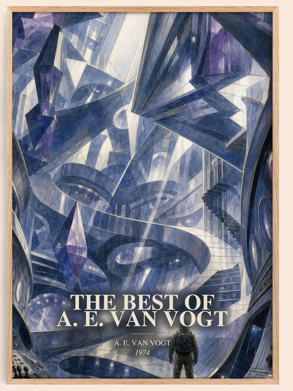 The Best of A. E. van Vogt watercolour book poster by A. E. van Vogt – framed literary art print
