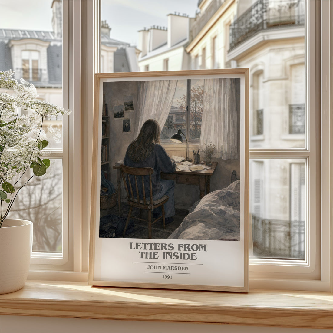 Letters from the inside book cover poster colour and style options – John Marsden book art