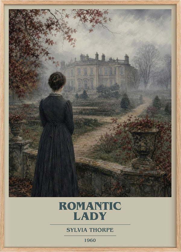Romantic Lady Book Cover Poster by Sylvia Thorpe