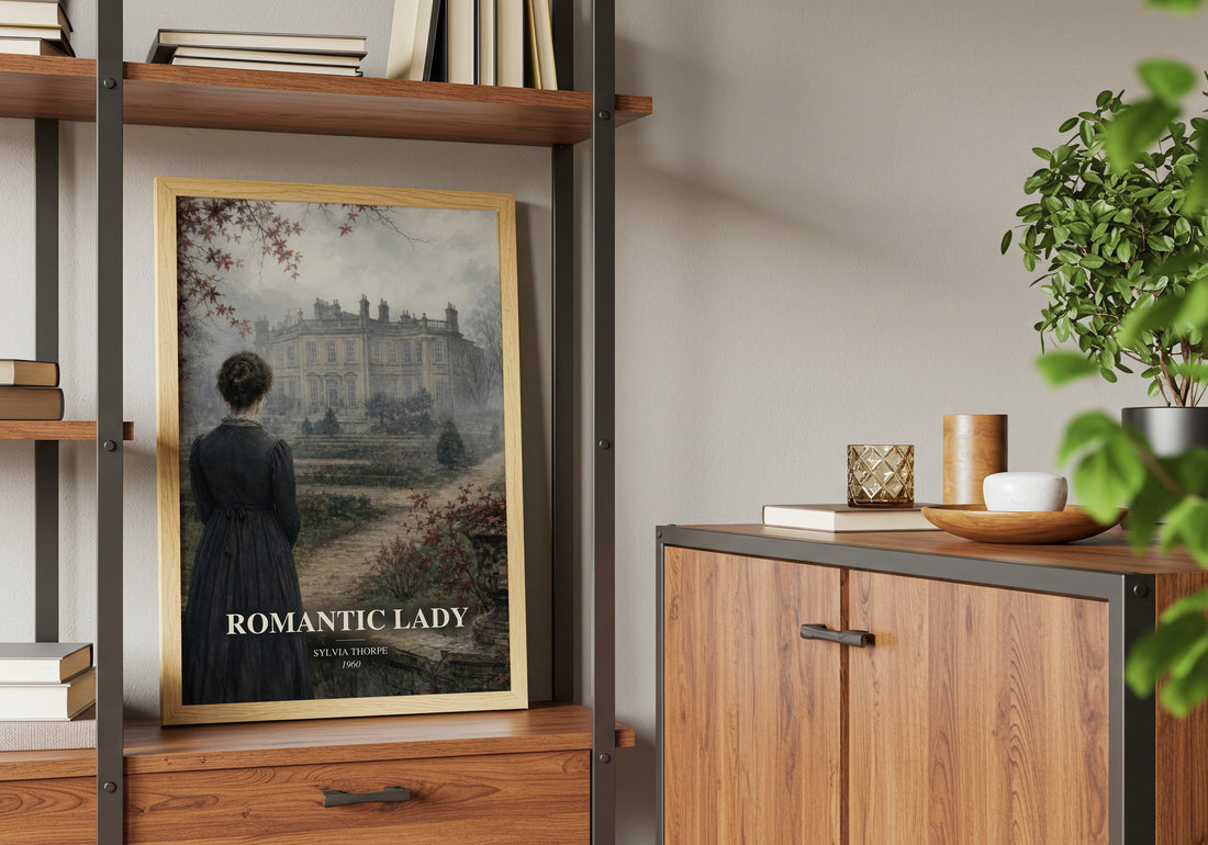 Romantic Lady book watercolour illustration paper finish options – matte satin gloss