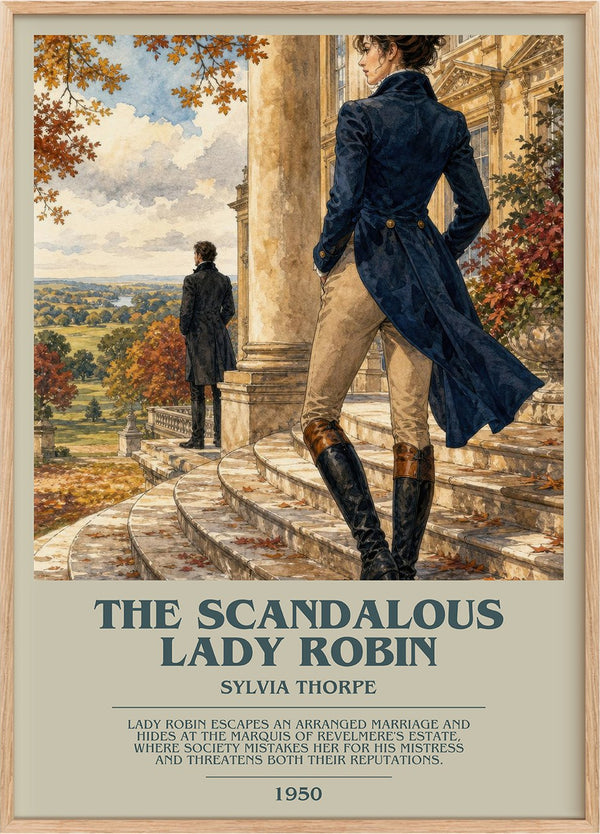 The Scandalous Lady Robin Bookish Wall Art by Sylvia Thorpe