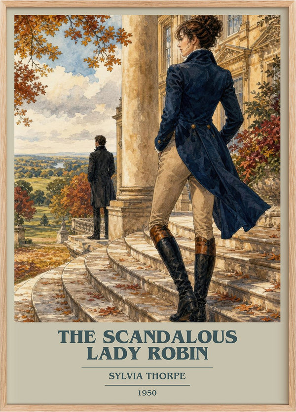 The Scandalous Lady Robin Book Cover Poster by Sylvia Thorpe
