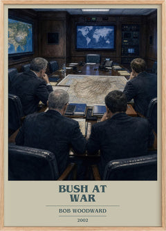 Bush at war Book Cover Poster by Bob Woodward