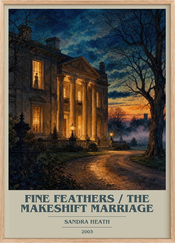 Fine Feathers / The Makeshift Marriage Book Cover Poster by S. Heath