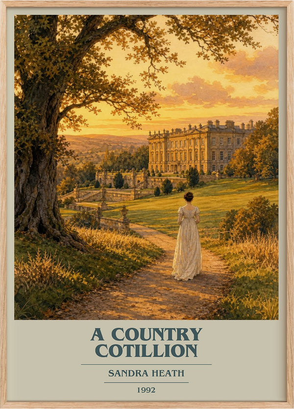 A Country Cotillion Book Cover Poster by Sandra Heath