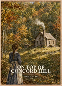 On top of Concord Hill Book Watercolour Illustration by M. Wilkes