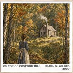 On top of Concord Hill Literary Art Print by Maria D. Wilkes