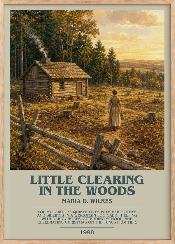 Little Clearing in the Woods Bookish Wall Art by Maria D. Wilkes