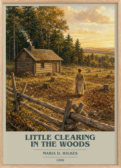 Little Clearing in the Woods Book Cover Poster by Maria D. Wilkes