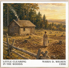 Little Clearing in the Woods Literary Art Print by Maria D. Wilkes
