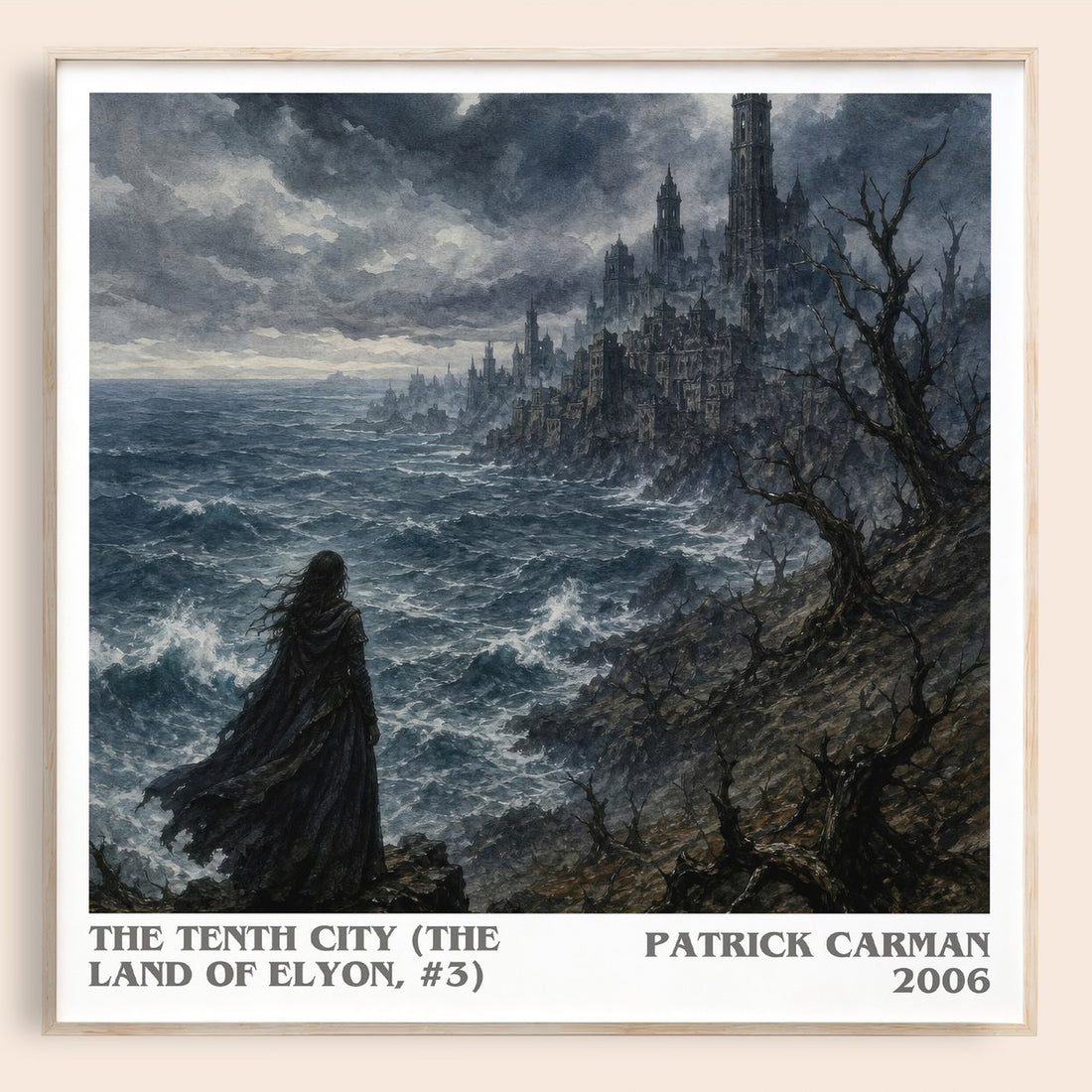 The Tenth City (The Land of Elyon, #3) literary book poster by Patrick Carman – framed literary art print