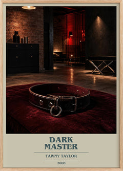 Dark Master Book Cover Poster by Tawny Taylor