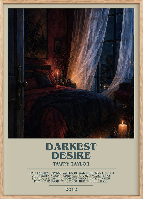 Darkest desire Bookish Wall Art by Tawny Taylor