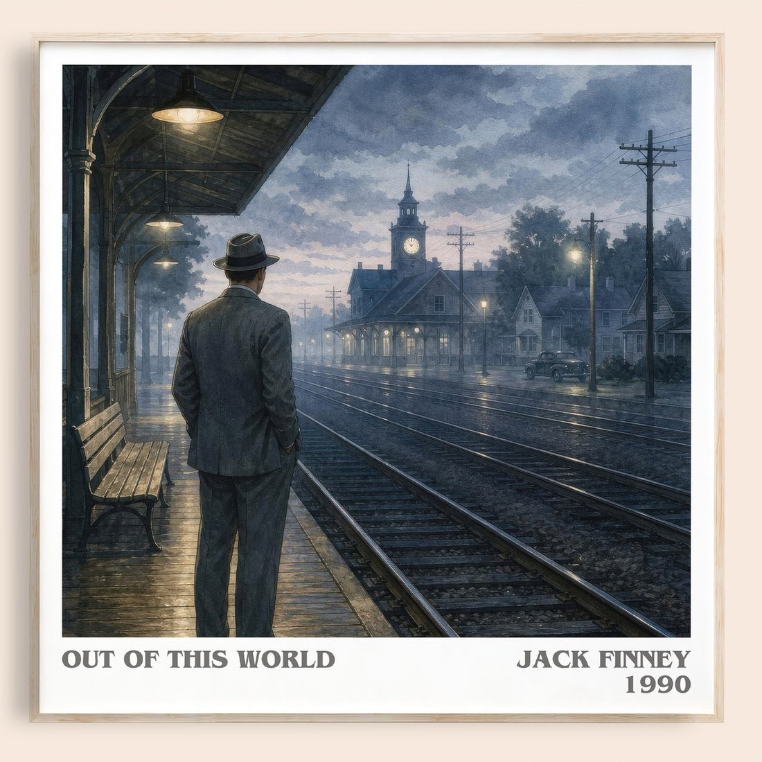 Out of this world literary book poster by Jack Finney – framed literary art print