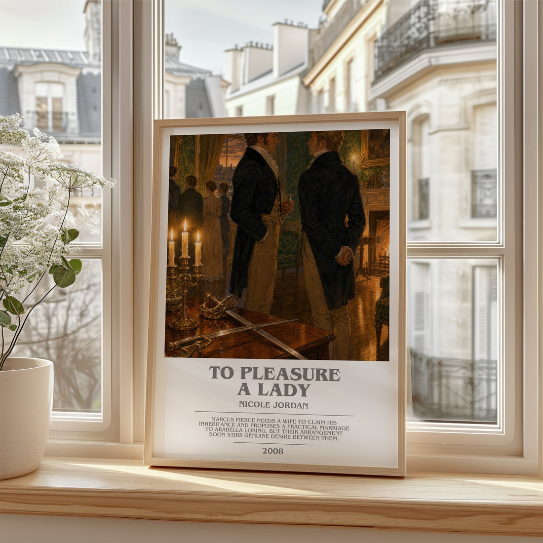 To Pleasure A Lady bookish poster colour and style options – Nicole Jordan book art