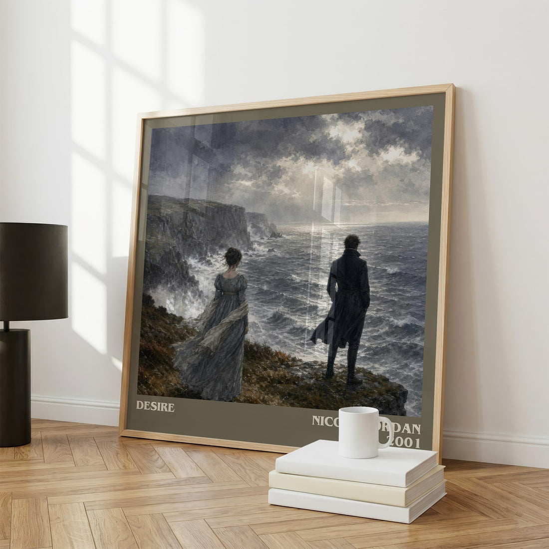 Desire literary print framed by window – literary home decor