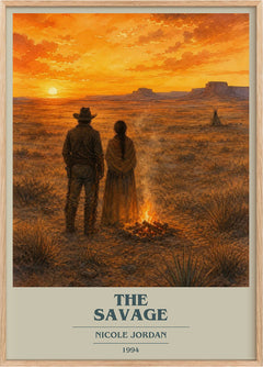 The Savage Book Cover Poster by Nicole Jordan