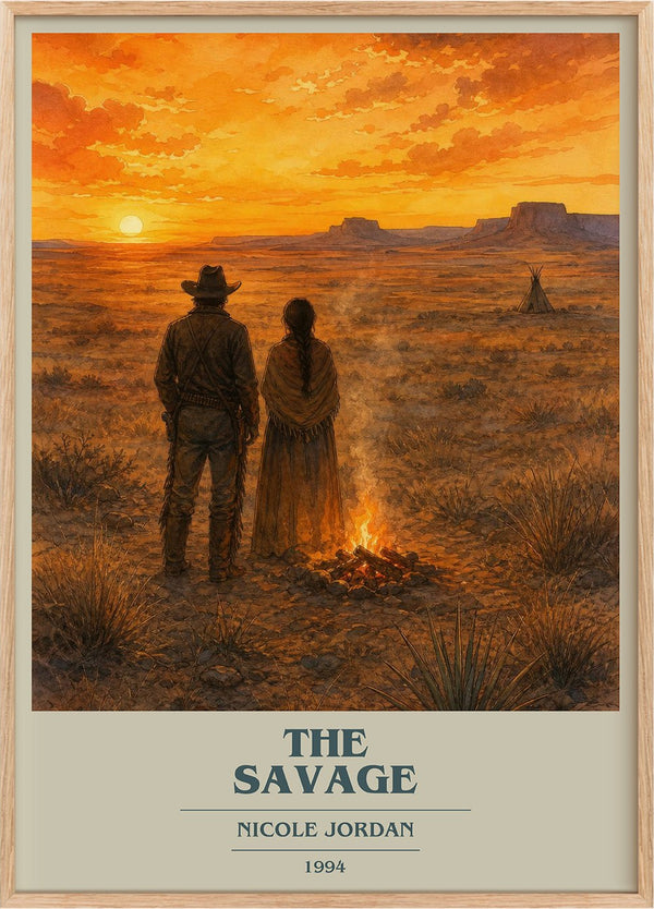 The Savage Book Cover Poster by Nicole Jordan