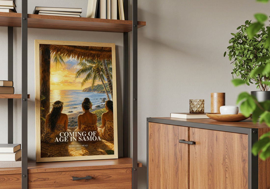 Coming of age in Samoa book watercolour illustration paper finish options – matte satin gloss