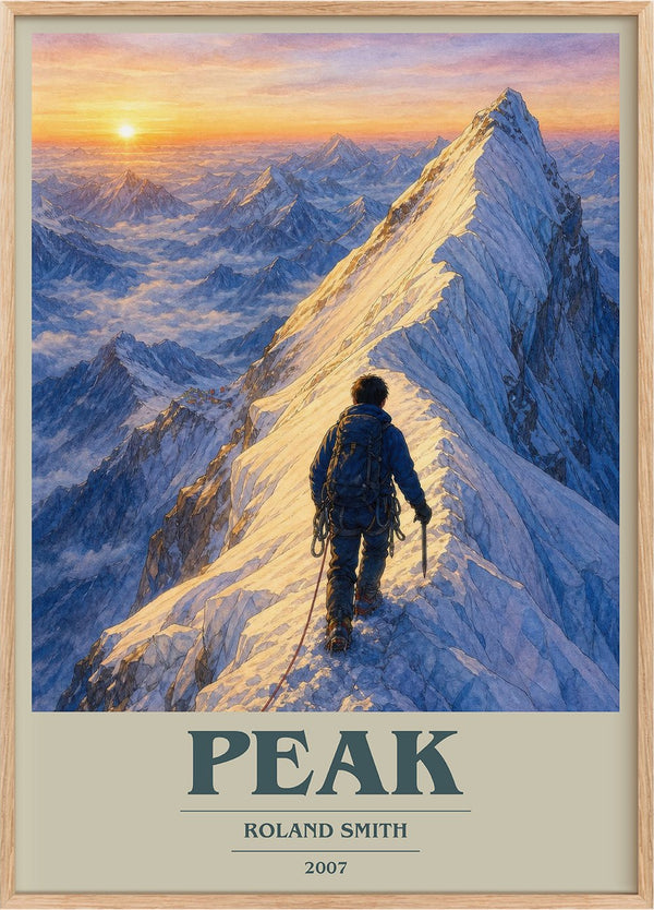Peak Book Cover Poster by Roland Smith