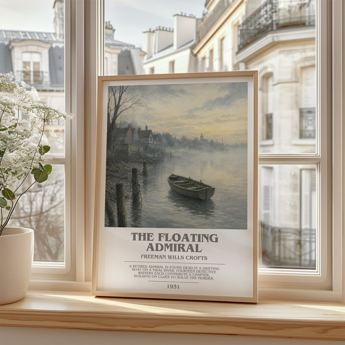 The Floating Admiral bookish poster colour and style options – Freeman Wills Crofts book art