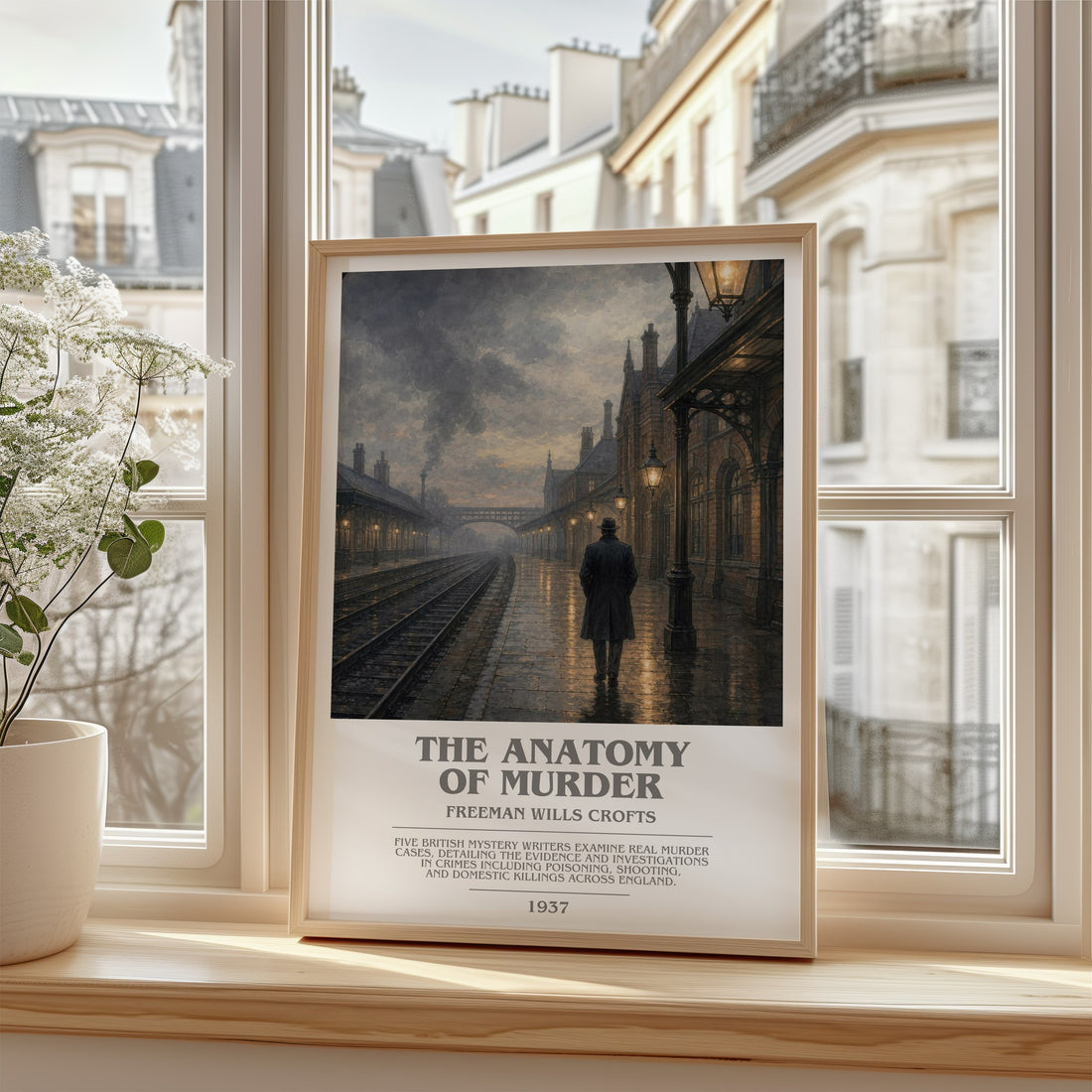 The Anatomy of murder bookish poster colour and style options – Freeman Wills Crofts book art
