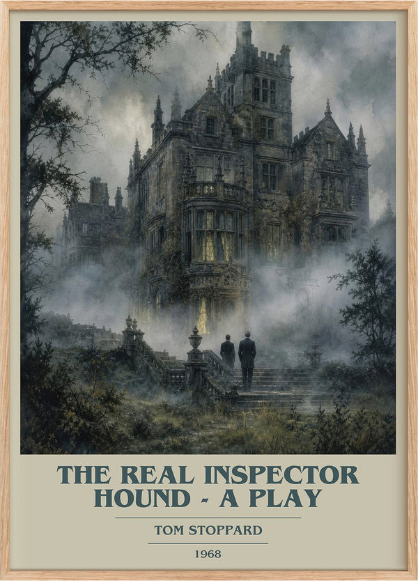 The Real Inspector Hound - A Play Book Cover Poster by Tom Stoppard