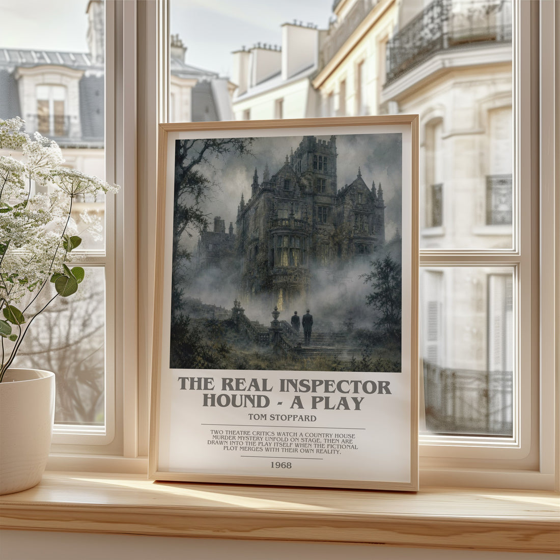 The Real Inspector Hound - A Play bookish poster colour and style options – Tom Stoppard book art