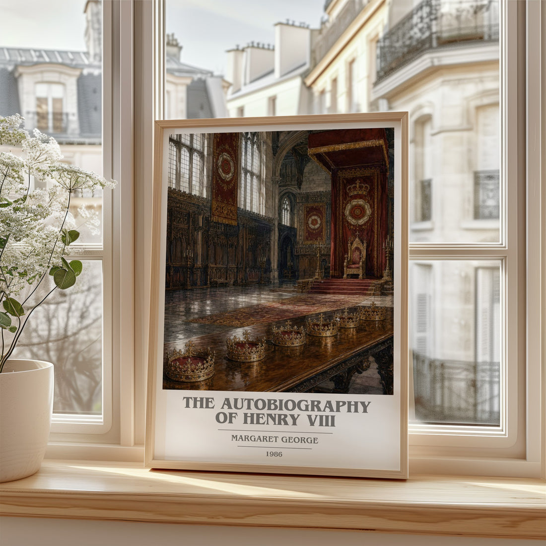 The autobiography of Henry VIII book cover poster colour and style options – Margaret George book art