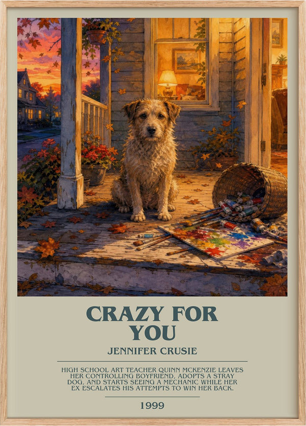 Crazy for You Bookish Wall Art by Jennifer Crusie