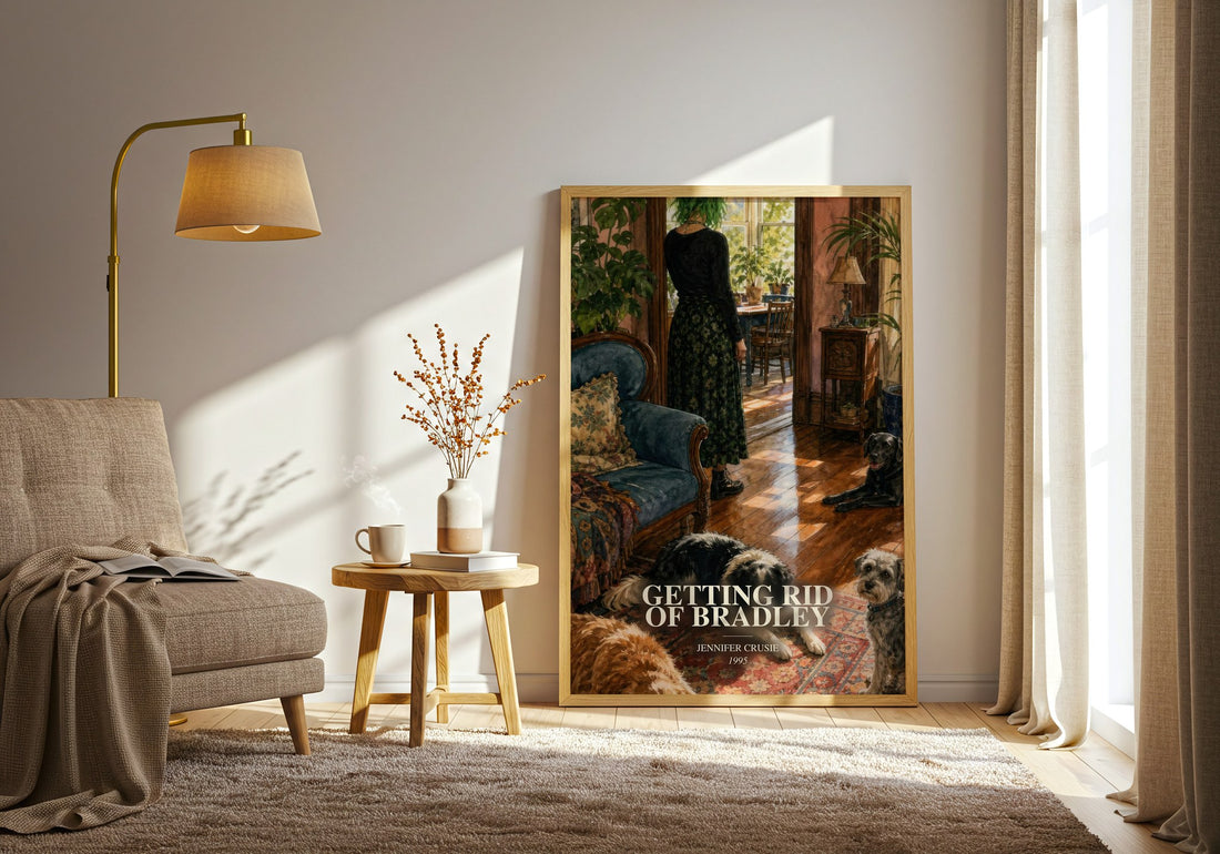 Getting rid of Bradley watercolour print in frame leaning in hallway – romance wall art
