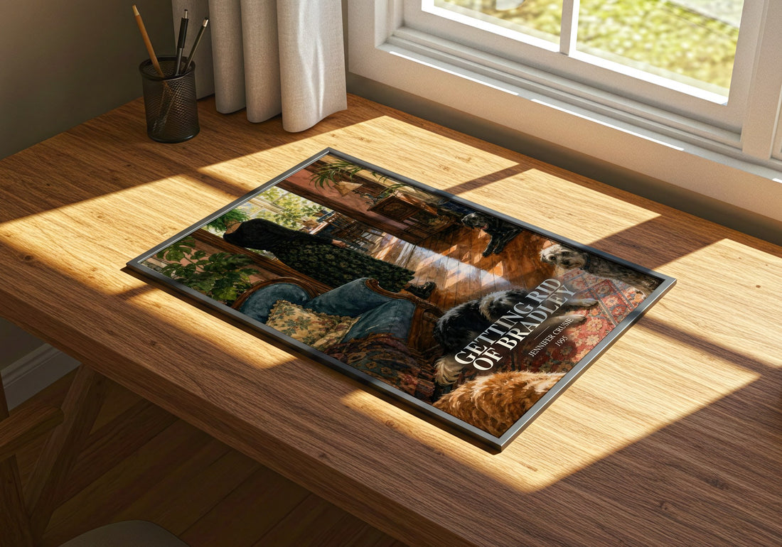 Getting rid of Bradley watercolour book poster framed on wall – romance wall art